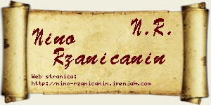 Nino Ržaničanin vizit kartica
